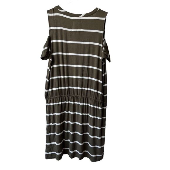 Chaser NWT Revolve Striped Cold Shoulder mini dress medium - Picture 2 of 8